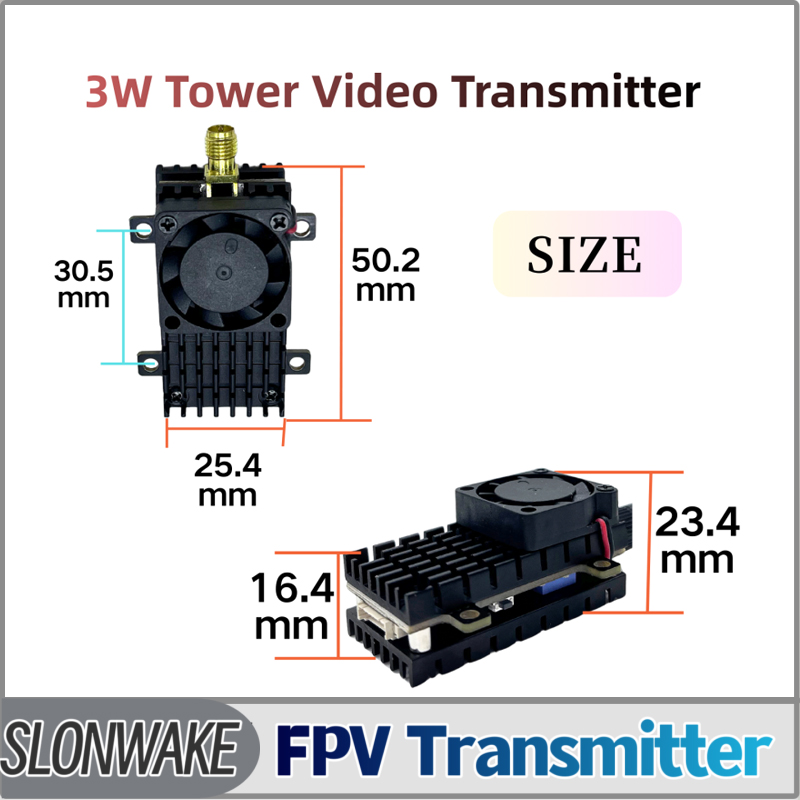 Fpv Drone Transmitter - SLONWAKE 5.8G 3000mW シミュレーション VTX FPV
