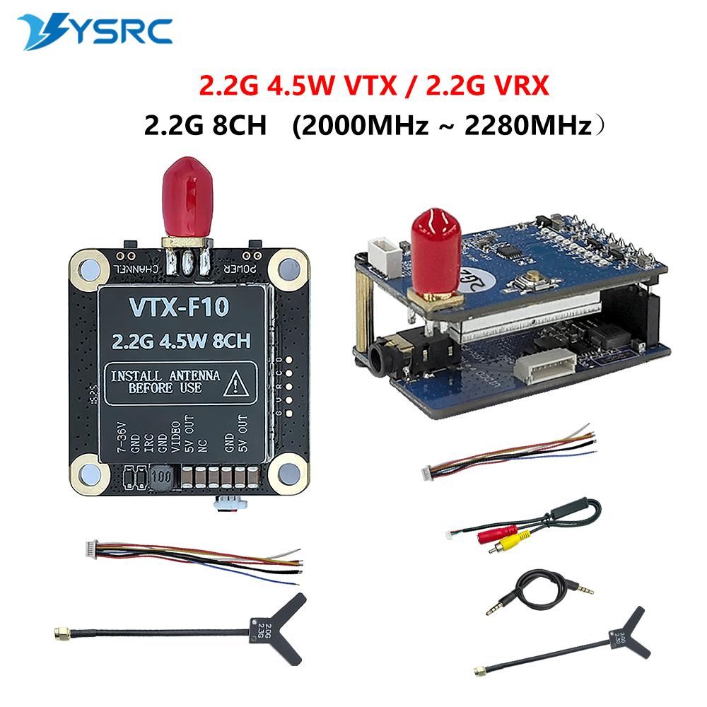2.0-2.2G 4.5W VTX 8CH FPV ビデオト - Fpv Drone Transmitter のレビューと価格