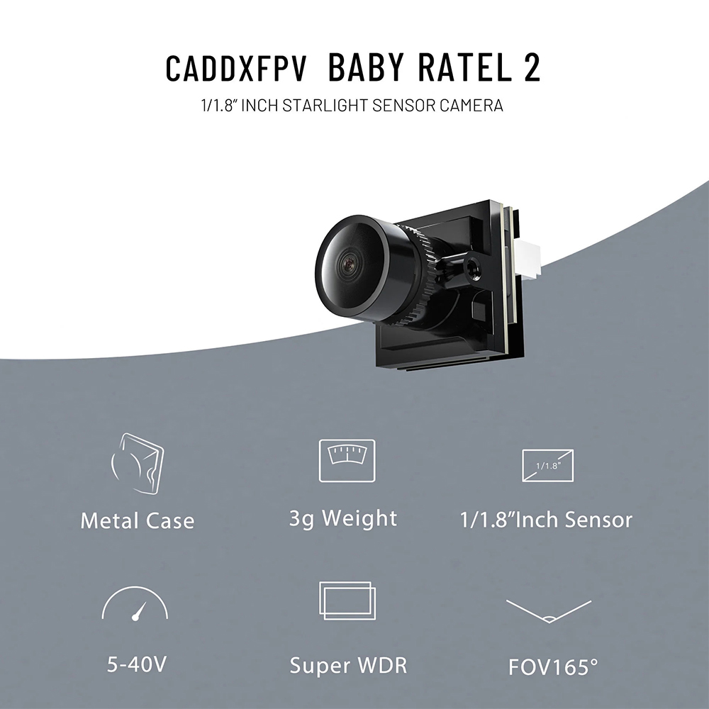 CADDX マイクロ FPV カメラ Ratel 2 4.5 - Fpv Drone Camera のレビューと価格