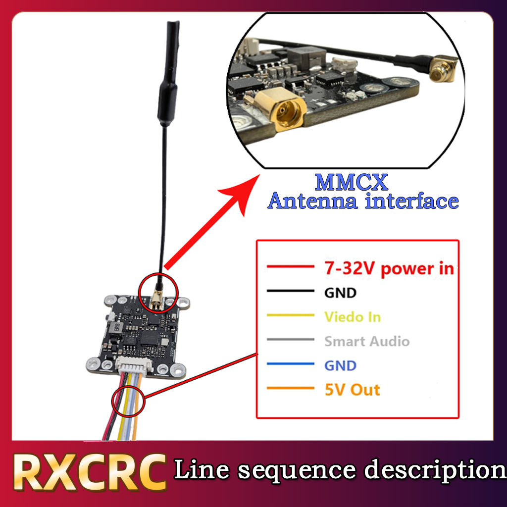 RXCRC 5.8G モジュール 48CH 1.6W VTX - Fpv Drone Transmitter のレビューと価格