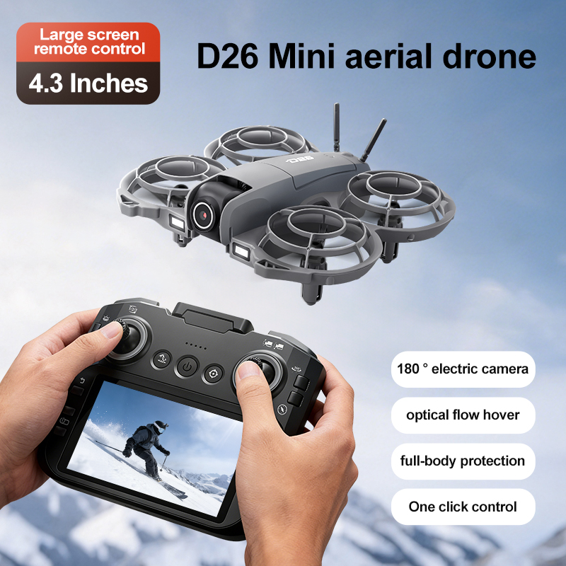D26 ドローン 4K 空撮HD 180 °   カメラ付き - Fpv Drone Charger のレビューと価格