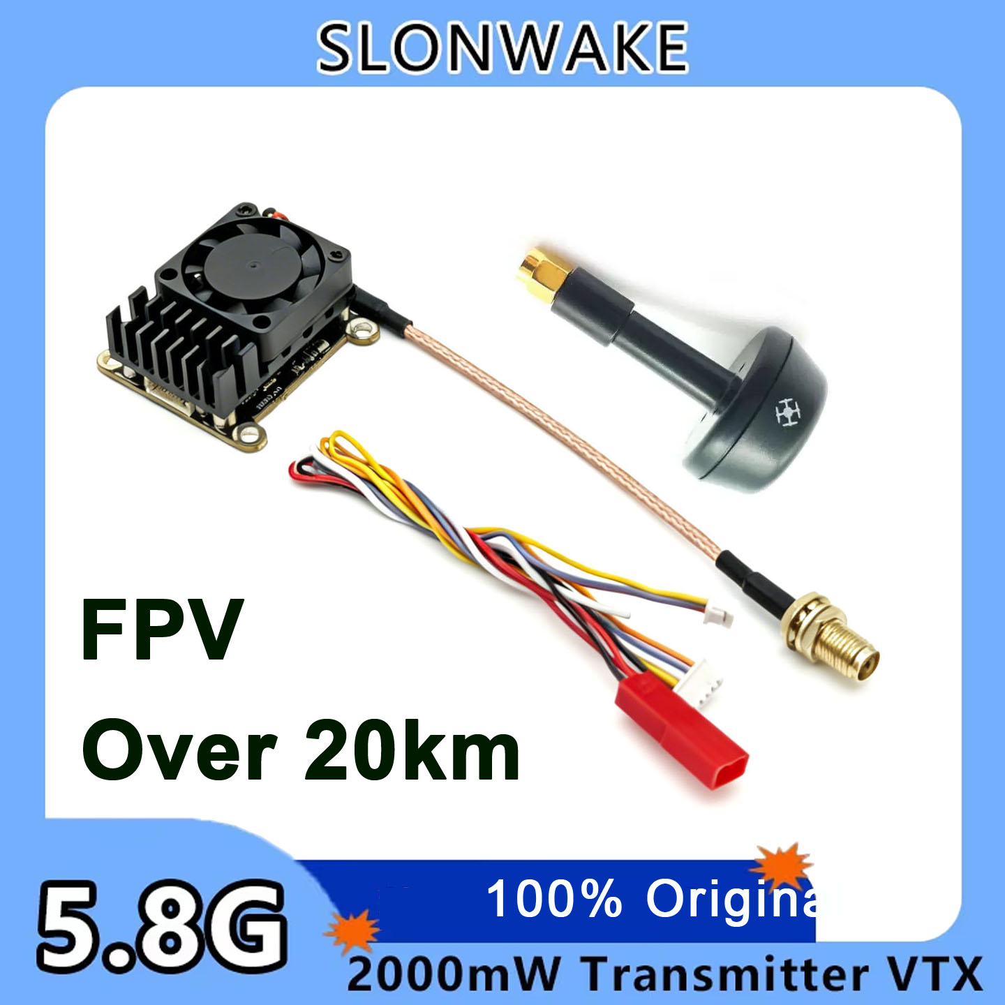 新しいアップグレード版 5.8Ghz 2W 調整可能なFPV - Fpv Drone Transmitter のレビューと価格